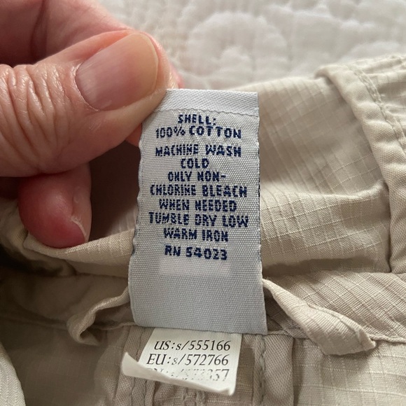 GAP Utility Jacket Light Tan Hood Long Sleeve With Buttons Pockets Size XS - Picture 4 of 12